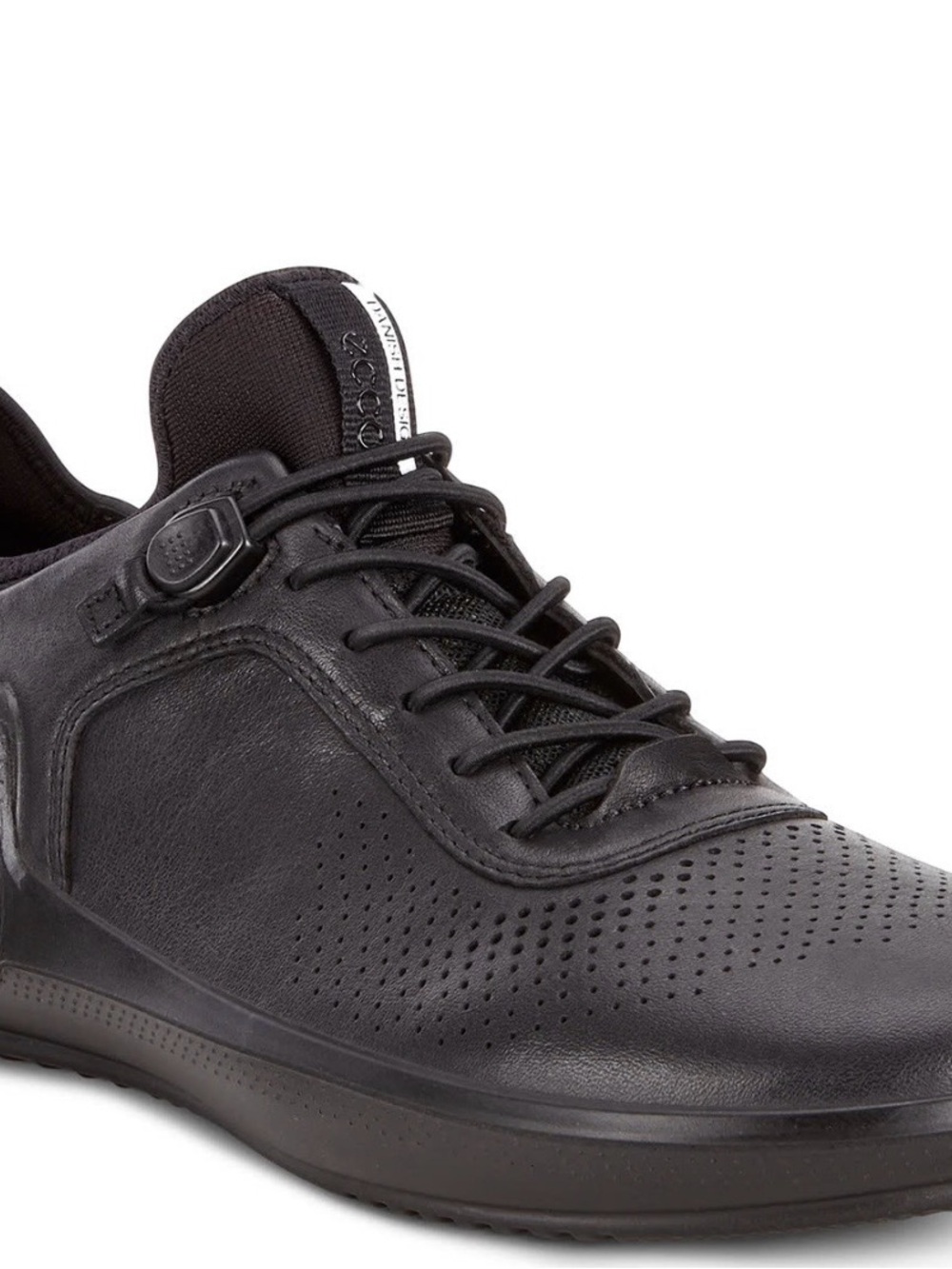 ECCO Women’s Black Intrinsic 3 Leather Sneakers EU 42 Athletic Sporty Casual